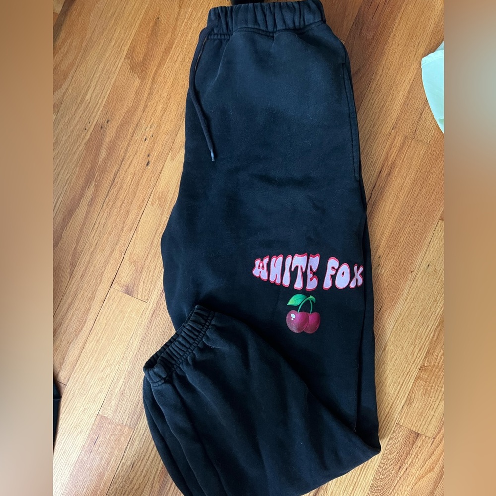 White fox sweatpants